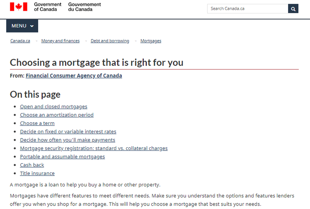 Choosing a Mortgage That Is Right For You